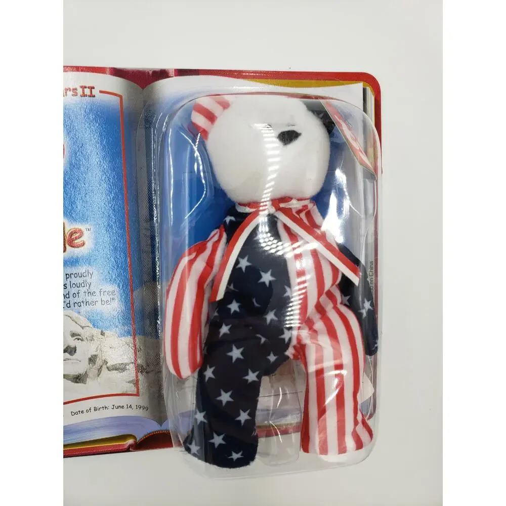 Ty McDonalds Teenie Original Beanie Spangle the Bear - New in Box